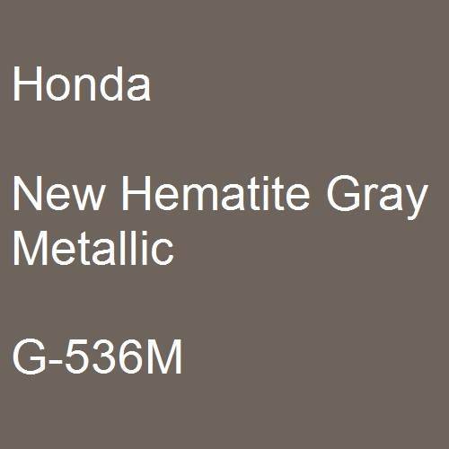 Honda, New Hematite Gray Metallic, G-536M.